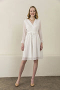 White Short Chiffon Dress