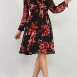 Black Short Chiffon Dress